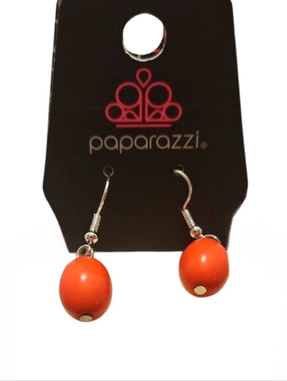 Paparazzi 'Coastal Cruise' Dark Pink Acrylic Bead Jewelry Set In Silver Tone - Picture 5 of 8